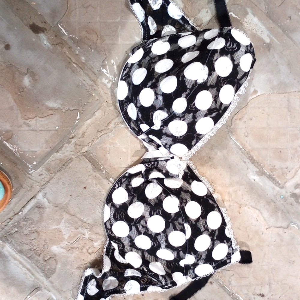Beautiful polk -a- dot bra